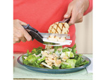 Tijeras de cocina para verduras, carne y fruta con tablero