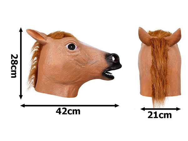 Mask horse head horse for party disguise latex horse head