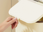 Kitchen waste bin for the bathroom room hanging free-standing lid