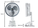 Schreibtisch-ventilator stehend clip 3 geschwindigkeiten kabellos handheld