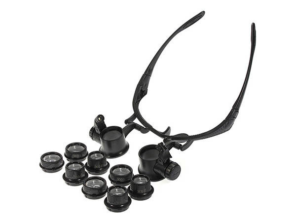 Vaata prillide suurendusklaasi profe. 25x led band
