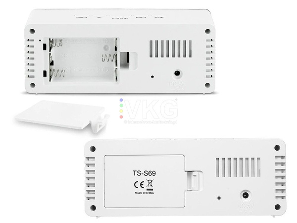 Led ébresztőóra led időzítő led tükör riasztás dátum 4in1
