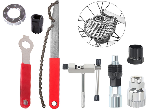 Kit de scule pentru biciclete manivelă lanț cheie liber pinion