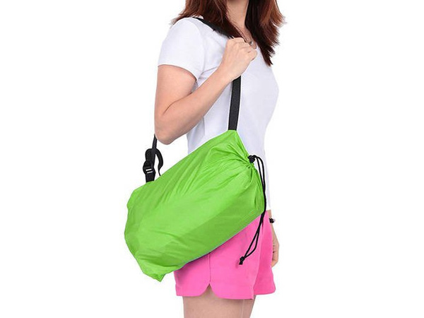 Nadmuchiwana rozkładana sofa lazy bag air na plaże fotel materac leżak