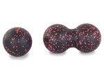 Rouleau d'exercice balle de massage + double