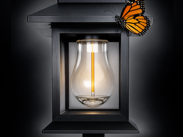 2 x SOLAR LAMP WITH TWILIGHT AND MOTION SENSOR, STAKE-IN TYPE, WATERPROOF, DECORATIVE