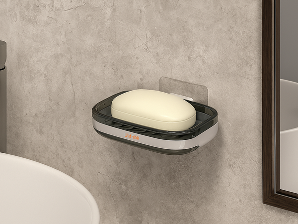 Soap dispenser container water drain for bathroom wall-mounted standing