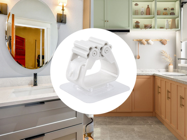 Selbstklebender bürstenhalter für stielmopps