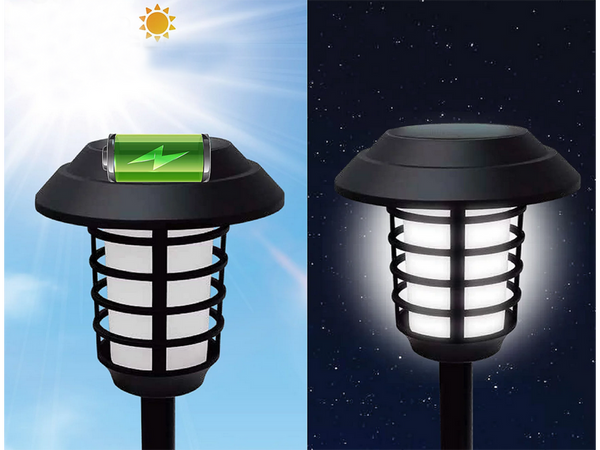 Lampa ogród solarna pochodnia latarnia rgb pilot