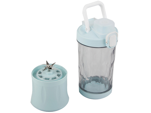 Portable USB wireless smoothie blender, ice crusher, blue