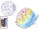 Bazénové světlo podvodní světla 10 vedlo dálkové ovládání rgb ip68 vodotěsné pro bazén