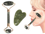 Rouleau de massage facial en jade plaque de rouleau