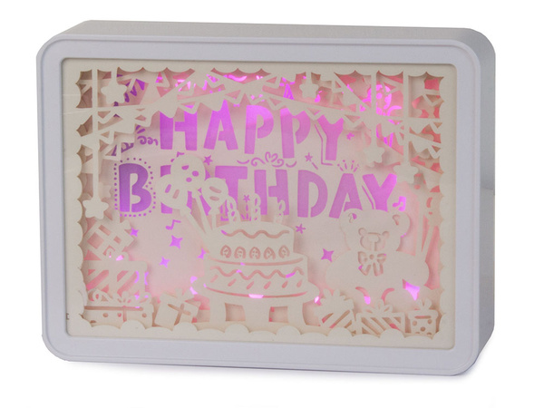 Éjjeliszekrény lámpa 3d színek rgb led távirányítóval érintéssel