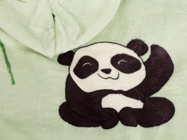 Warmes panda sweatshirt übergrösse decke xxl 2in1 dickes fell weich mit kapuze