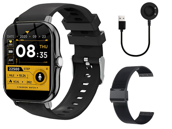 Chytré hodinky dámské hodinky pánské hodinky s gumovým řemínkem sportovní bluetooth hovory