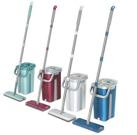 MOP PLAT AVEC SEAU G33 VERT (24)