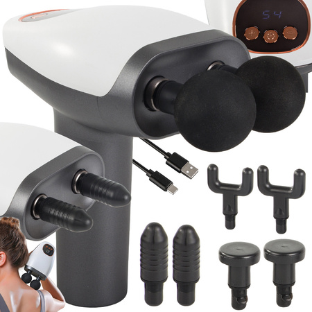 Lcd kabellose massagepistole leistungsstarkes set von 8 spitzen für rücken