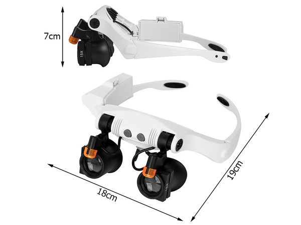Pulksteņmeistara palielināmais stikls remontam 25x 20x rezultātā