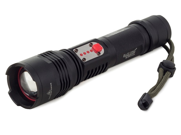 Тактический фонарь bailong cree led usb xml-l t6