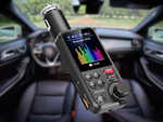Transmisor bluetooth 5.0 fm altavoz usb qc tf bass lcd 12-24v