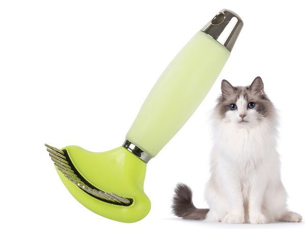 Trimmer hřeben oboustranný kartáč odstraňuje krátké chlupy dlouhé chlupy pes kočka