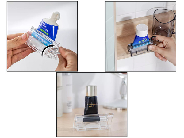 Stláčací dávkovač zubnej pasty v tube