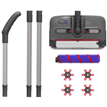 Cordless handheld vacuum cleaner with 360° rotating electric brush kaśka