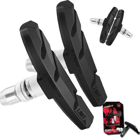 Kolesarske zavorne ploščice v- breake set z navojem kolesarskih čevljev