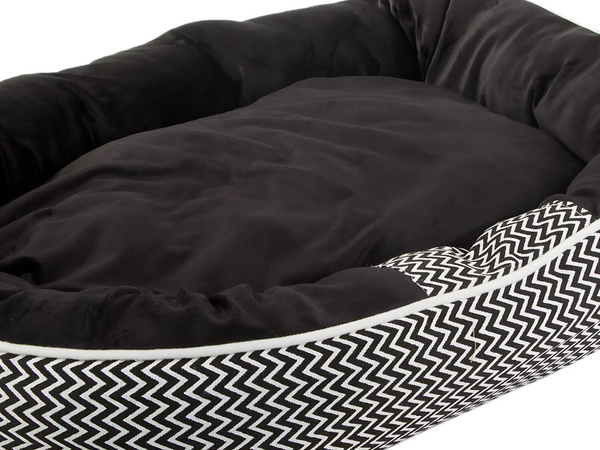 Dog bed soft comfortable fluffy plush bed with cushion