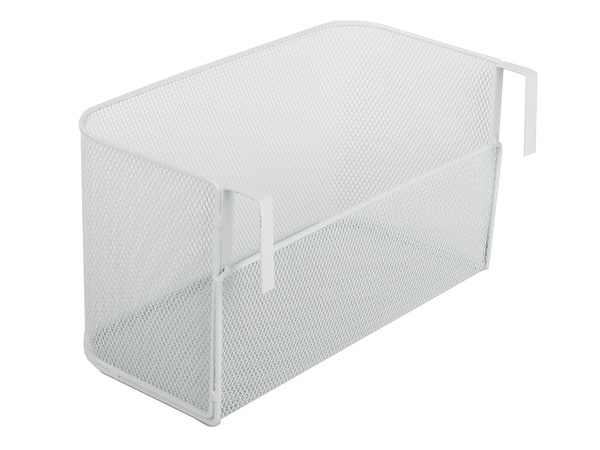 Basket metal rail-mounted organiser hanging basket kitchen shelf