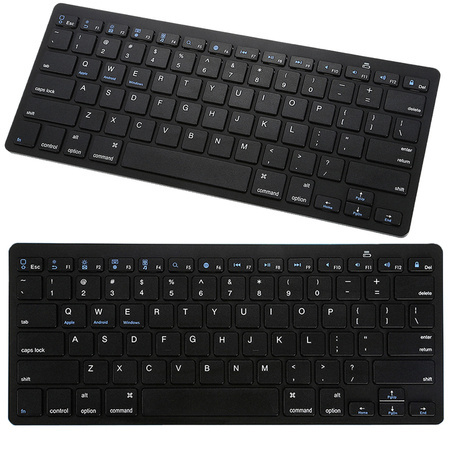 Teclado bluetooth inalámbrico para pc ipad mac pequeño delgado de bajo perfil