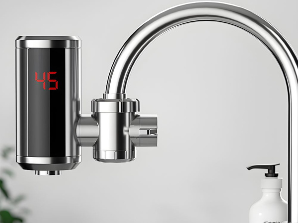 Elektriskais ūdens sildītājs led griežamā krāns 3000w ar temperatūras displeju