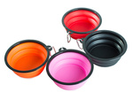 Bolsa plegable de silicona para perros de viaje 800ml