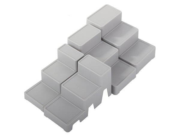 Kozmetický organizér modulárny stojan na kúpeľňové police 4 v 1