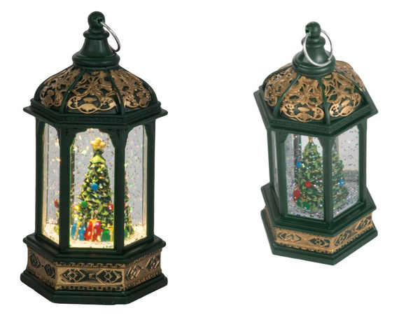 Led latern jõulupuu kaunistus koos glitteriga