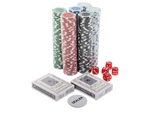 Pokerová súprava texas 300 žetónov 2 balíčky