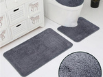 Alfombrillas de baño juego de 3 piezas 3en1 antideslizante secado rápido
