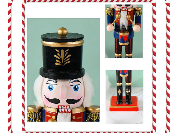 Cascanueces soldado de madera figurita decorativa de navidad regalo