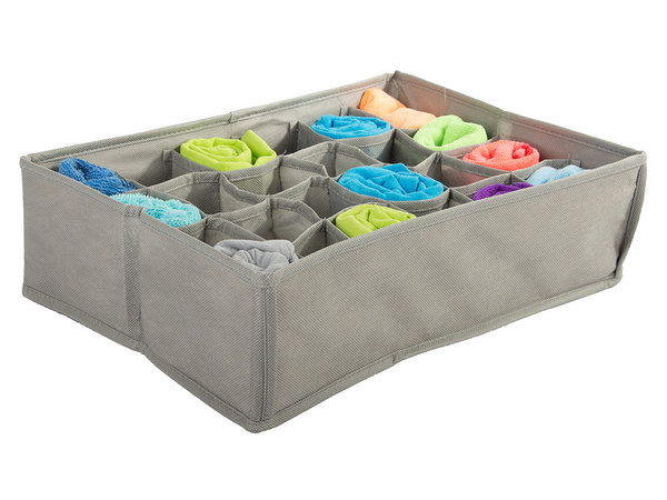 Organizador ropa interior calcetines cajon armario 24 compartimentos papelera