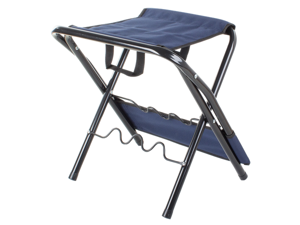 Fishing chair backrest with rod holder