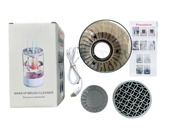 Umývací stojan na čistenie, umývanie a sušenie štetcov a kosmetických špongiek usb