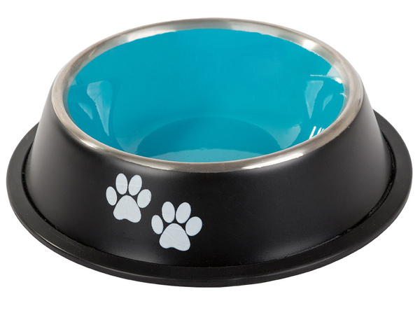 Metal dog bowl anti-slip gum 150ml