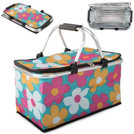 Thermal picnic basket shopping basket