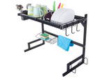 Dish drainer over sink cutlery loft