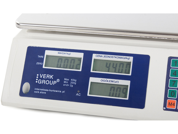 Calculo electronico almacenes pesos lcd 40kg