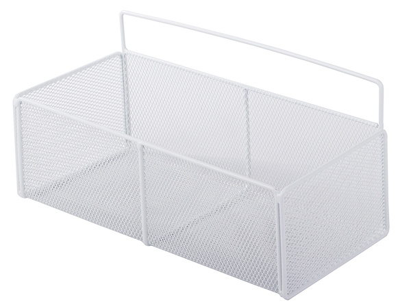 Hängekorb metall organizer hängeregal küche weiss