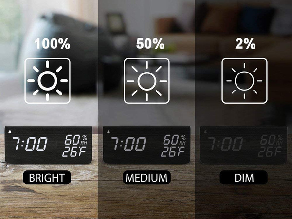 Elektronska budilka termometer higrometer