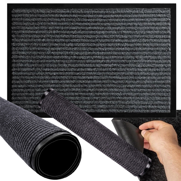 Pogumovaná rohožka na topánky pod vchodové dvere domu 60 x 90
