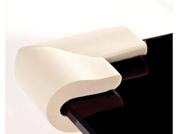Foam corner protector for furniture corners white stickers x4