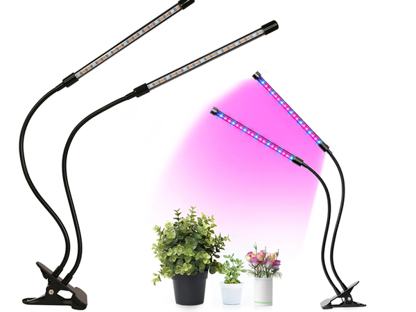 2x lampe de croissance pour plantes 40 led timer usb clip
